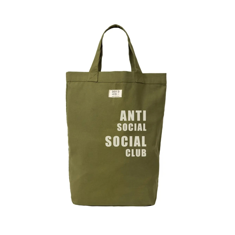 NWT Anti Social Social Club Olive Green Tote Bag